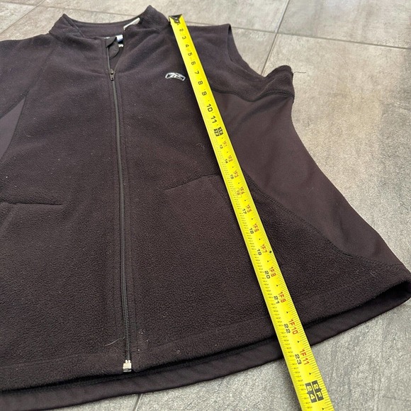 Reebok Womens Full Zip Activewear Black Vest Ladies Large Vintage Sleeveless - Picture 8 of 9